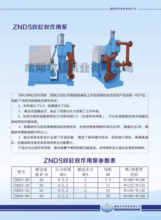 雙作用無卸漏節(jié)能新型壓濾機(jī)入料泵